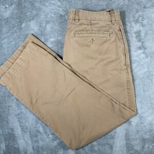 L.L. Bean Dress Pants Men's 32 x 27 Standard Fit Khaki Casual